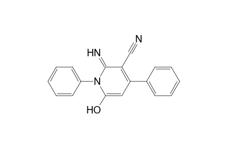 3-Pyridinecarbonitrile, 1,2-dihydro-6-hydroxy-2-imino-1,4-diphenyl-