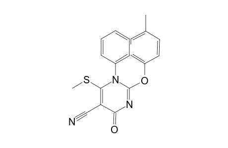 5-CYANO-2-(4-METHYLPHENOXY)-6-METHYLTHIO-1-PHENYL-1H-PYRIMIDIN-4-ONE