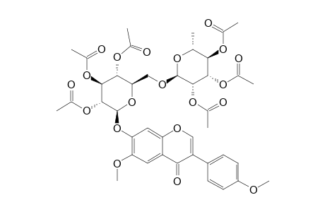 CMPD-#4;DERRISCANDENOSIDE-D-HEXAACETATE;AFROMOSIN-7-O-[ALPHA-L-RHAMNOPYRANOSYL-(1->6)]-BETA-D-GLUCOPYRANOSIDE-HEXAACETATE;6,4-DIMETHOXY-7-O-[ALPHA-L-RHAMNOPYRA