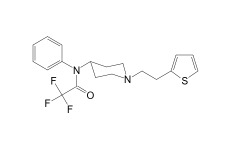 N-Phenyl-N-(1-[2-(thiophen-2-yl)ethyl]piperidin-4-yl)trifluoroacetamide