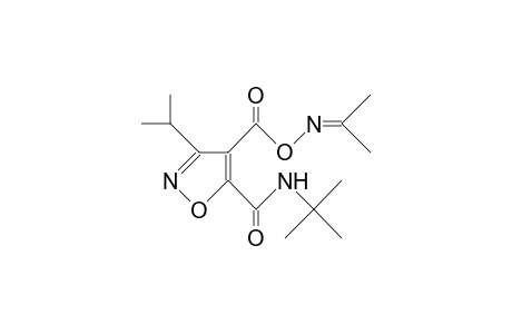 3-Isopropyl-4,5-isoxazoledicarboxylic acid, 5-N-T -butyl amide 4-(2-propylidene-amino) ester