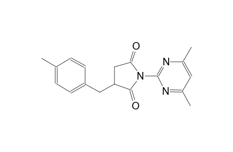 1-(4,6-dimethyl-2-pyrimidinyl)-3-(4-methylbenzyl)-2,5-pyrrolidinedione