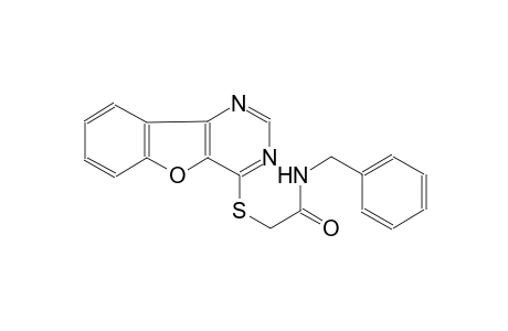 2-([1]benzofuro[3,2-d]pyrimidin-4-ylsulfanyl)-N-benzylacetamide