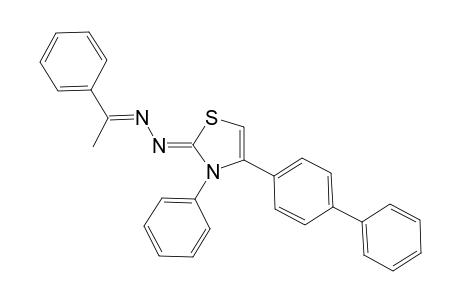 (Z)-3-Phenyl-4-(biphenyl-4-yl)-2-[(E)-(1-phenylethylidene)-hydrazono]-2,3-dihydrothiazole