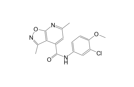 isoxazolo[5,4-b]pyridine-4-carboxamide, N-(3-chloro-4-methoxyphenyl)-3,6-dimethyl-