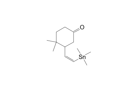 4,4-Dimethyl-3-[(Z)-2-trimethylstannylethenyl]-1-cyclohexanone