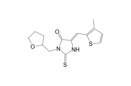 (5Z)-5-[(3-methyl-2-thienyl)methylene]-3-(tetrahydro-2-furanylmethyl)-2-thioxo-4-imidazolidinone