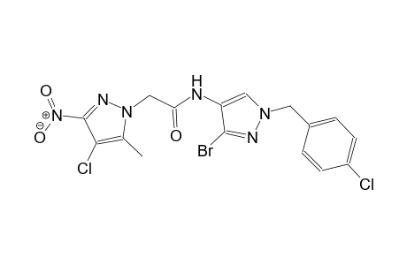 N-[3-bromo-1-(4-chlorobenzyl)-1H-pyrazol-4-yl]-2-(4-chloro-5-methyl-3-nitro-1H-pyrazol-1-yl)acetamide