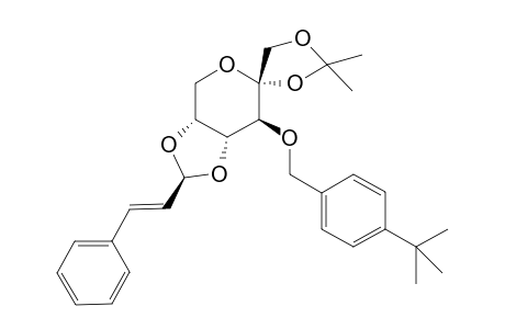 1,2-O-Isopropylidene-3-O-(p-tert-butylbenzyl)-4,5-O-[(1'S)-trans-3'-phenyl-2'-propen-1'-yl]-.beta.-D-fluctopyranose