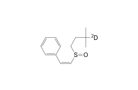Benzene, [2-[(3-methylbutyl-3-d)sulfinyl]ethenyl]-, (Z)-