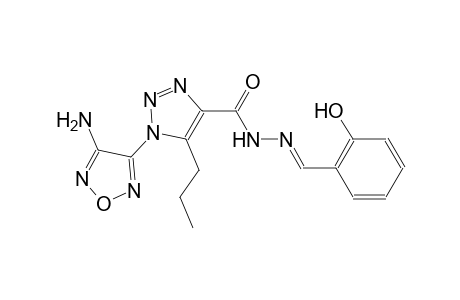 1-(4-amino-1,2,5-oxadiazol-3-yl)-N'-[(E)-(2-hydroxyphenyl)methylidene]-5-propyl-1H-1,2,3-triazole-4-carbohydrazide