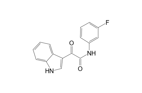 1H-Indole-3-acetamide, N-(3-fluorophenyl)-.alpha.-oxo-