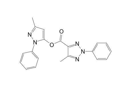 5-methyl-2-phenyl-2H-1,2,3-triazole-4-carboxylic aicd, 3-methyl-1-phenylpyrazol-5-yl ester