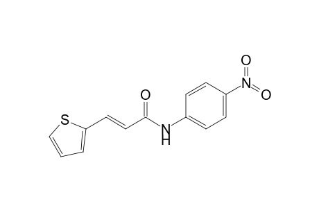 (E)-N-(4-nitrophenyl)-3-(2-thienyl)acrylamide