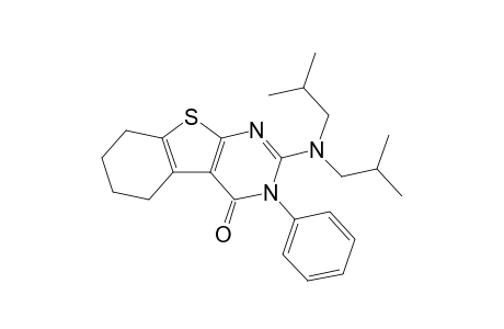 2-N,N-Di-i-butylamino-3-phenyl-5,6,7,8-tetrahydrobenzothieno[2,3-d]pyrimidin-4(3H)-one