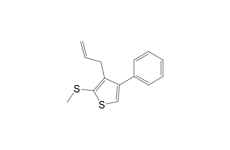 2-(methylthio)-4-phenyl-3-prop-2-enylthiophene