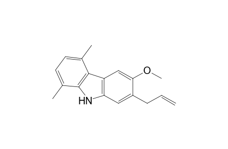 9H-Carbazole, 6-methoxy-1,4-dimethyl-7-(2-propenyl)-