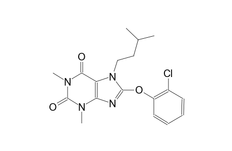 8-(2-chlorophenoxy)-7-isopentyl-1,3-dimethyl-3,7-dihydro-1H-purine-2,6-dione