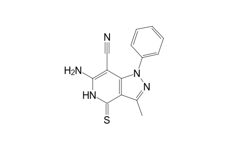 6-Amino-4,5-dihydro-3-methyl-1-phenyl-4-thioxo-1H-pyrazolo[4,3-c]pyridine-7-carbonitrile