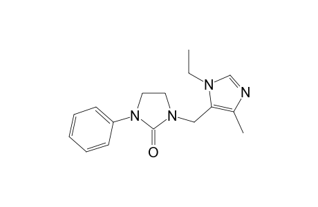 1-[(3-ethyl-5-methyl-4-imidazolyl)methyl]-3-phenyl-2-imidazolidinone