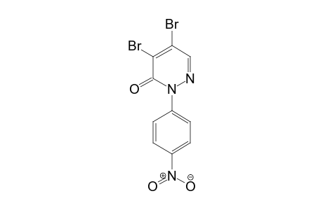 3(2H)-Pyridazinone, 4,5-dibromo-2-(p-nitrophenyl)-