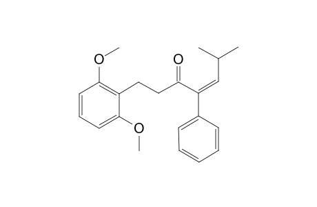 (Z)-1-(2,6-dimethoxyphenyl)-6-methyl-4-phenylhept-4-en-3-one