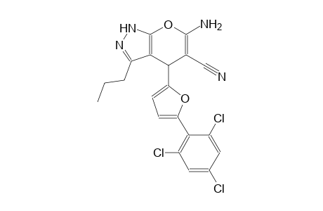 6-amino-3-propyl-4-[5-(2,4,6-trichlorophenyl)-2-furyl]-1,4-dihydropyrano[2,3-c]pyrazole-5-carbonitrile