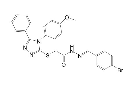 N'-[(E)-(4-bromophenyl)methylidene]-2-{[4-(4-methoxyphenyl)-5-phenyl-4H-1,2,4-triazol-3-yl]sulfanyl}acetohydrazide