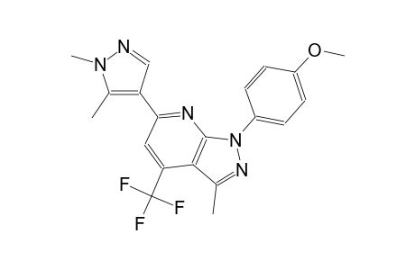 1H-pyrazolo[3,4-b]pyridine, 6-(1,5-dimethyl-1H-pyrazol-4-yl)-1-(4-methoxyphenyl)-3-methyl-4-(trifluoromethyl)-