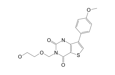 3-(2-HYDROXYETHOXYMETHYL)-7-(4-METHOXYPHENYL)-THIENO-[3,2-D]-PYRIMIDINE-2,4-DIONE