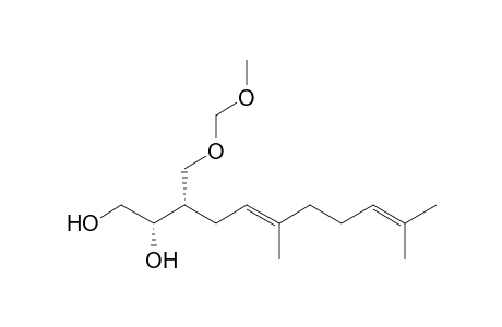 (2S*,3S*,5E)-3-[(Methoxymethoxy)methyl]-6,10-dimethyl-5,9-undecadiene-1,2-diol