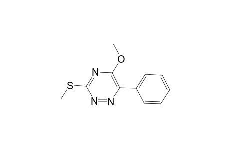 Methyl 3-(methylsulfanyl)-6-phenyl-1,2,4-triazin-5-yl ether