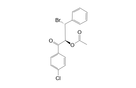 ERYTHRO-2-ACETOXY-3-BrOMO-1-(4-CHLORO-PHENYL)-3-PHENYL-PROPAN-1-ONE