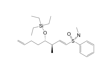 (E)-{Triethyl-[3-methyl-1-[(S)-(N-methyl-(S)-phenylsulfon)imidoyl]octa-1,7-dien-4-yl]oxy}-silane