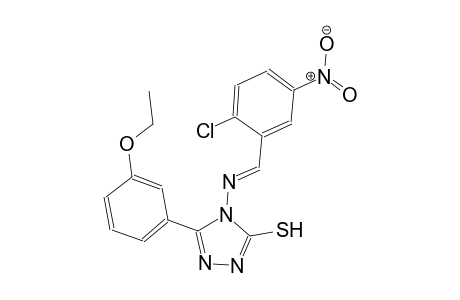 4-{[(E)-(2-chloro-5-nitrophenyl)methylidene]amino}-5-(3-ethoxyphenyl)-4H-1,2,4-triazole-3-thiol