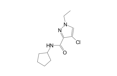 4-chloro-N-cyclopentyl-1-ethyl-1H-pyrazole-3-carboxamide