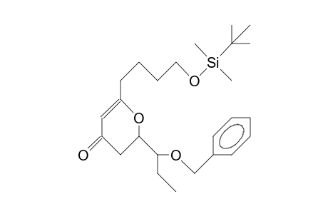 (2S,1'S)-2-(1'-Benzyloxy-propyl)-6-(4'-(T-butyl-dimethylsiloxy)-butyl)-2,3-dihydro-4H-pyran-4-one