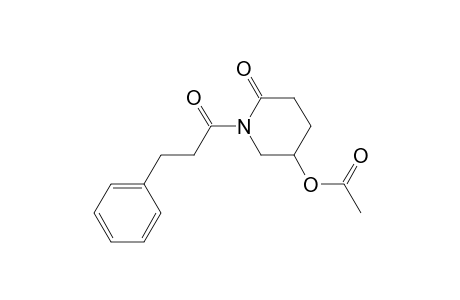 2-Piperidinone, 5-(acetyloxy)-1-(1-oxo-3-phenylpropyl)-