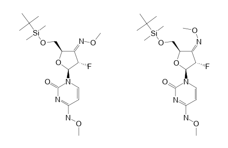 1-[(E)/(Z)-2',3'-DIDEOXY-2'-FLUORO-3'-(METHOXYIMINO)-5'-O-TERT.-BUTYLDIMETHYLSILYL-BETA-D-ERYTHRO-PENTOFURANOSYL]-N(4)-METHOXY-CYTOSINE