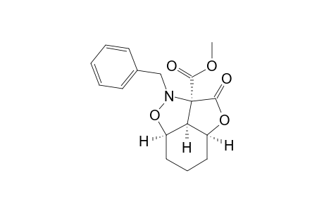 (3R,3aS,4S,6aS)-Tetrahydro-6a-(methoxycarbonyl)-1-(phenylmethyl)-3,4-propano-1H,6H-furo[3,4-c]isoxazol-6-one