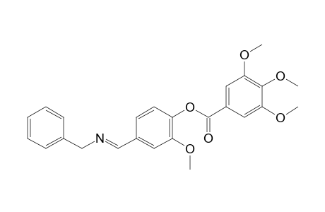 4-(N-benzylformimidoyl)-2-methoxyphenol, 3,4,5-trimethoxybenzoate