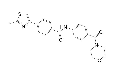 Benzamide, 4-(2-methyl-4-thiazolyl)-N-[4-(4-morpholinylcarbonyl)phenyl]-