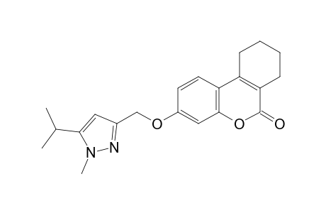 6H-Dibenzo[b,d]pyran-6-one, 7,8,9,10-tetrahydro-3-[[1-methyl-5-(1-methylethyl)-1H-pyrazol-3-yl]methoxy]-