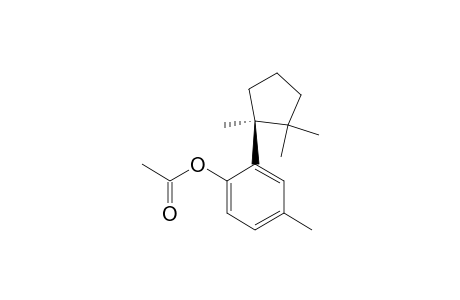 Phenol, 4-methyl-2-(1,2,2-trimethylcyclopentyl)-, acetate, (S)-