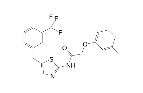 2-(3-methylphenoxy)-N-{5-[3-(trifluoromethyl)benzyl]-1,3-thiazol-2-yl}acetamide