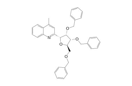 4-METHYL-2-(2',3',5'-TRI-O-BENZYL-D-RIBOFURANOSYL)-QUINOLINE