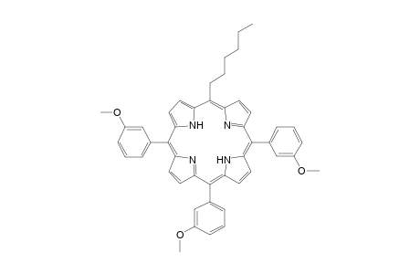 5-Hexyl-10,15,20-tris(3-methoxyphenyl)porphyrin