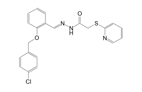 N'-((E)-{2-[(4-chlorobenzyl)oxy]phenyl}methylidene)-2-(2-pyridinylsulfanyl)acetohydrazide