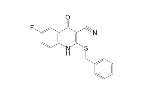 2-(benzylthio)-6-fluoro-4-keto-1H-quinoline-3-carbonitrile