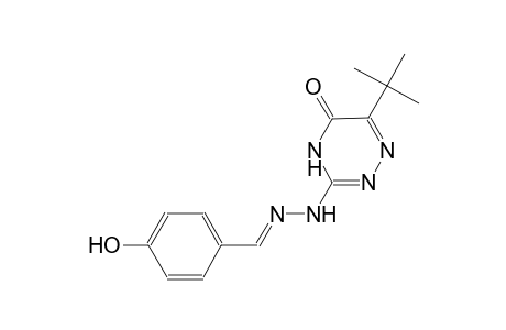 4-hydroxybenzaldehyde (6-tert-butyl-5-oxo-4,5-dihydro-1,2,4-triazin-3-yl)hydrazone